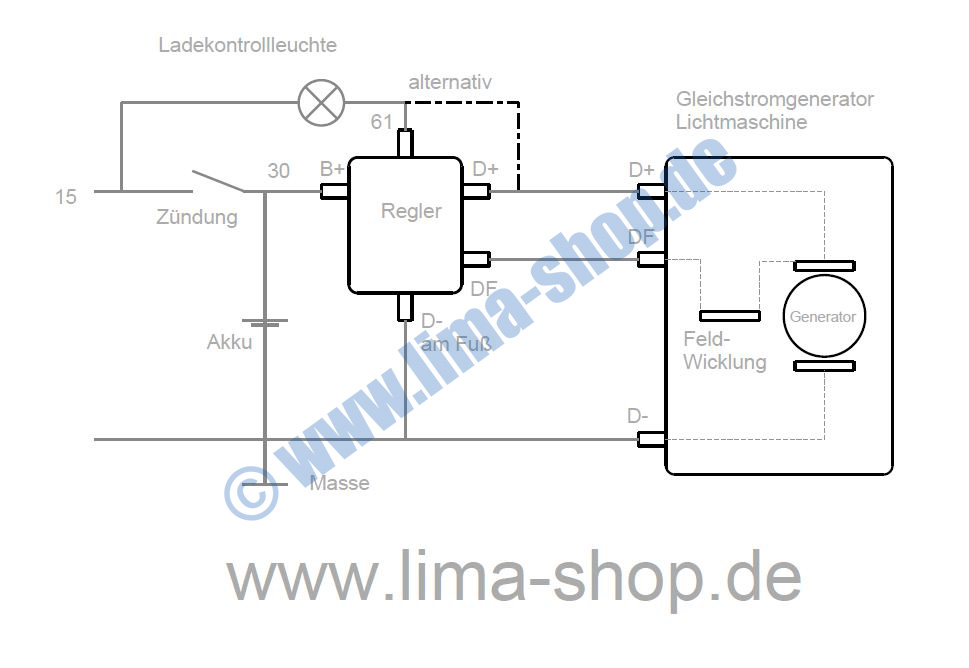 Regler für Bosch Gleichstrom-Lichtmaschine 14,3V | 9028-2298
